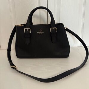 Kate Spade Cove Street Provence Satchel Black Handbag Crossbody Shoulder Purse